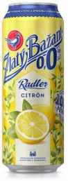 Pivo Zlatý Bažant 0% nealko radler 6 x 0,5 ℓ Citrón plechovka