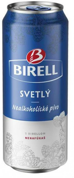 Pivo Birell nealko 24 x 0,5 ℓ Svetlé plechovka