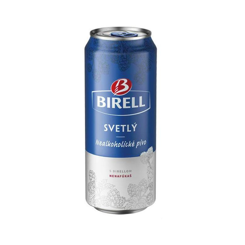 Pivo Birell nealko 24 x 0,5 ℓ Svetlé plechovka