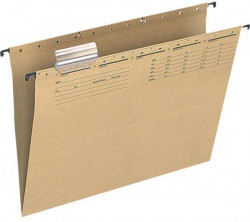 Závesný obal s V-dnom Q-CONNECT recyklovaný hnedý