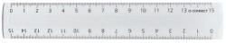 Pravítko Q-CONNECT 15cm transparentné