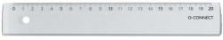 Pravítko Q-CONNECT 20cm transparentné