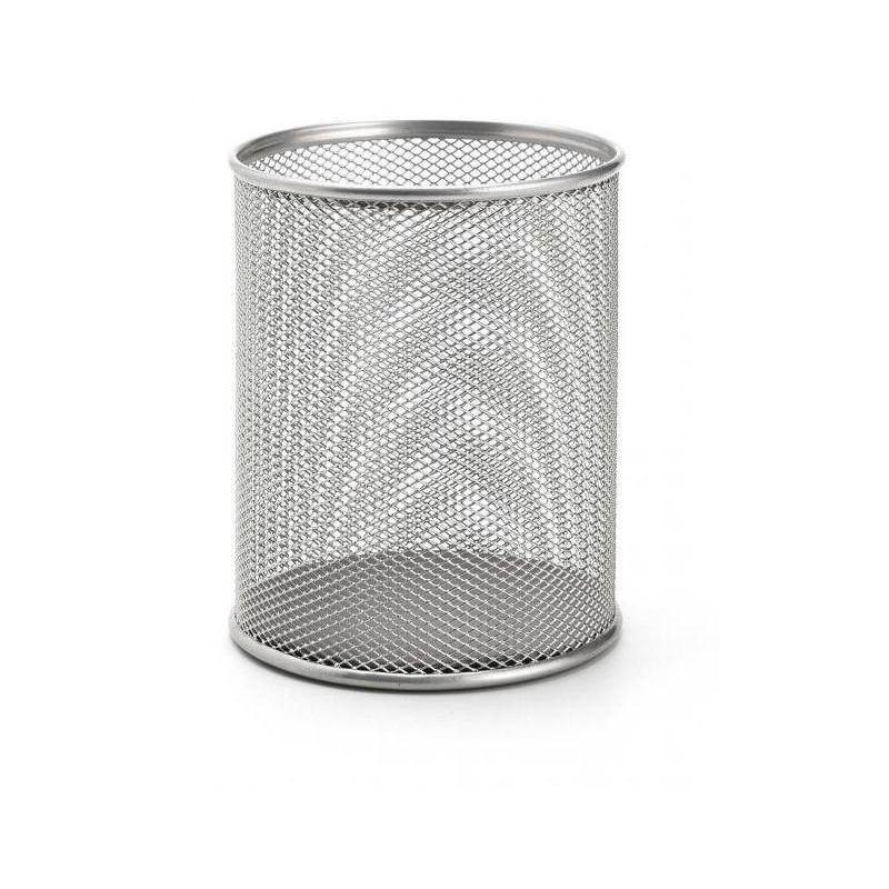 Drôtený stojan na perá 90x100mm strieborný