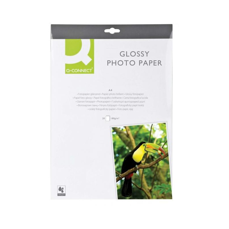 Fotopapier Q-CONNECT vysoký lesk, 180g, 20 hárkov