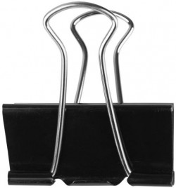 Klipy na dokumenty Q-CONNECT 19mm čierne 10ks