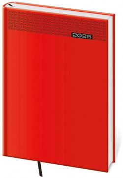 Diár Gommato týždenný B5 17x24 cm červený 2025