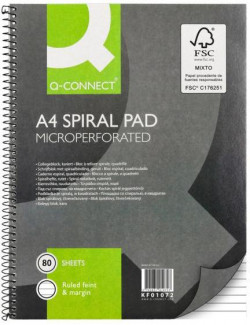 Blok College Q-CONNECT A4 80 listov linajkový