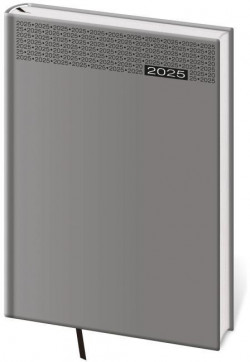 Diár Gommato denný A5 14,3x20,5 cm šedý 2025