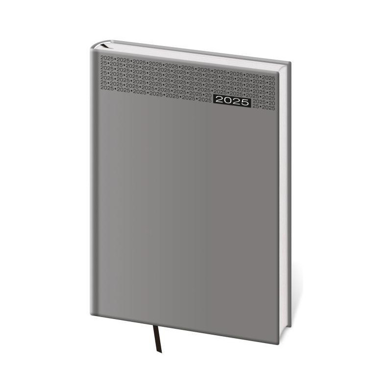 Diár Gommato denný A5 14,3x20,5 cm šedý 2025