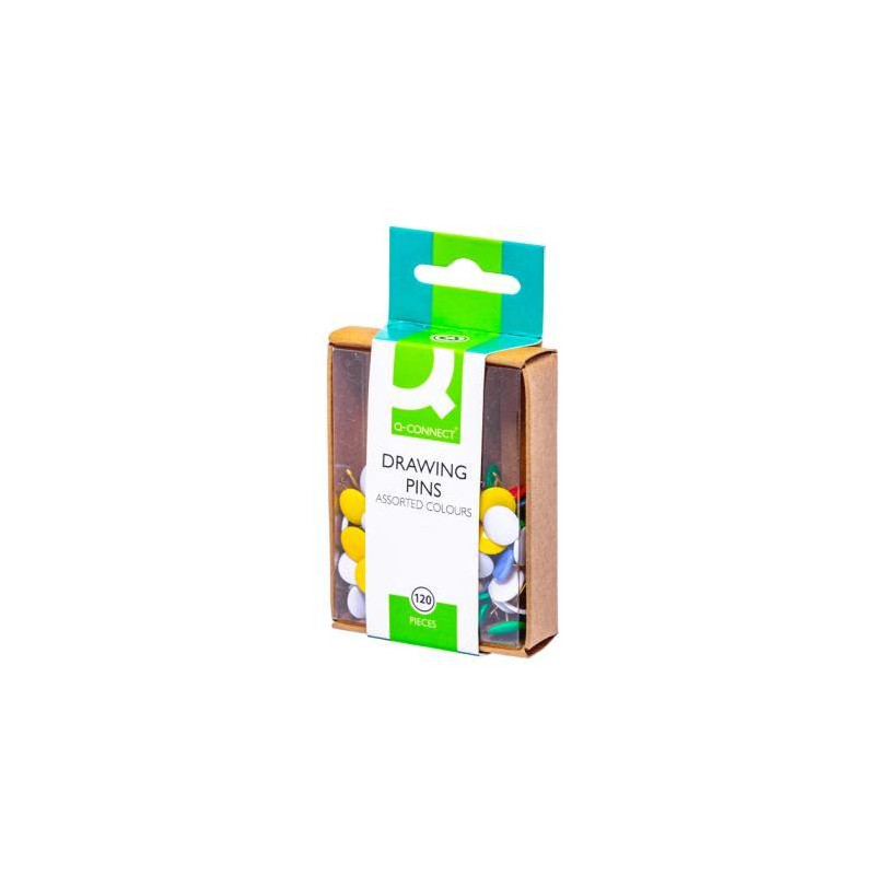 Pripináčiky Q-CONNECT 9mm mix farieb 120ks