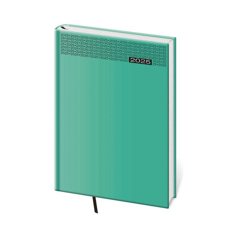 Diár Gommato denný A5 14,3x20,5 cm tyrkysový 2025