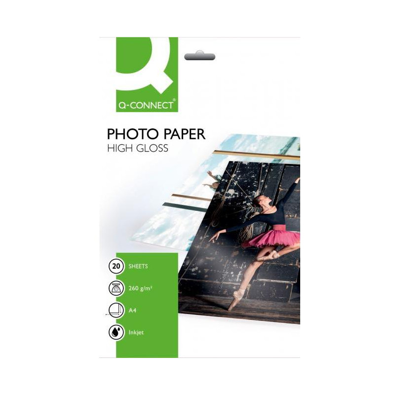 Fotopapier Q-CONNECT vysoký lesk, 260g, 20 hárkov