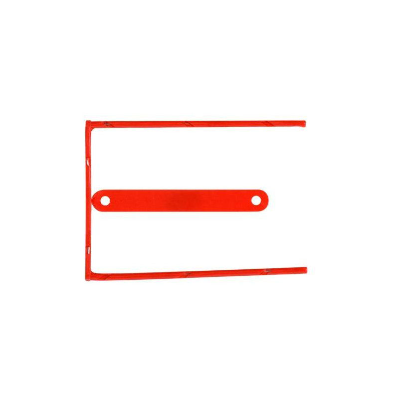 Archívny kovový klip Q-CONNECT potiahnutý červeným plastom