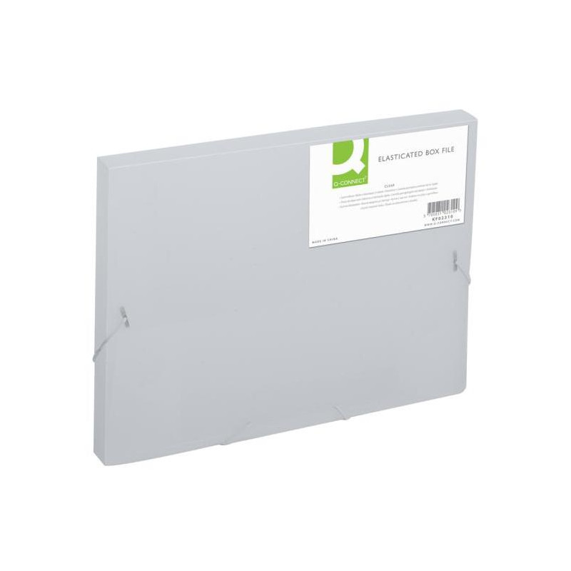Plastový box s gumičkou Q-CONNECT mliečny