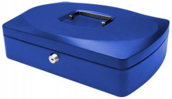 Pokladnička Q-CONNECT 325x85x235mm modrá