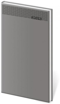 Diár Gommato týždenný vreckový šedý 2025