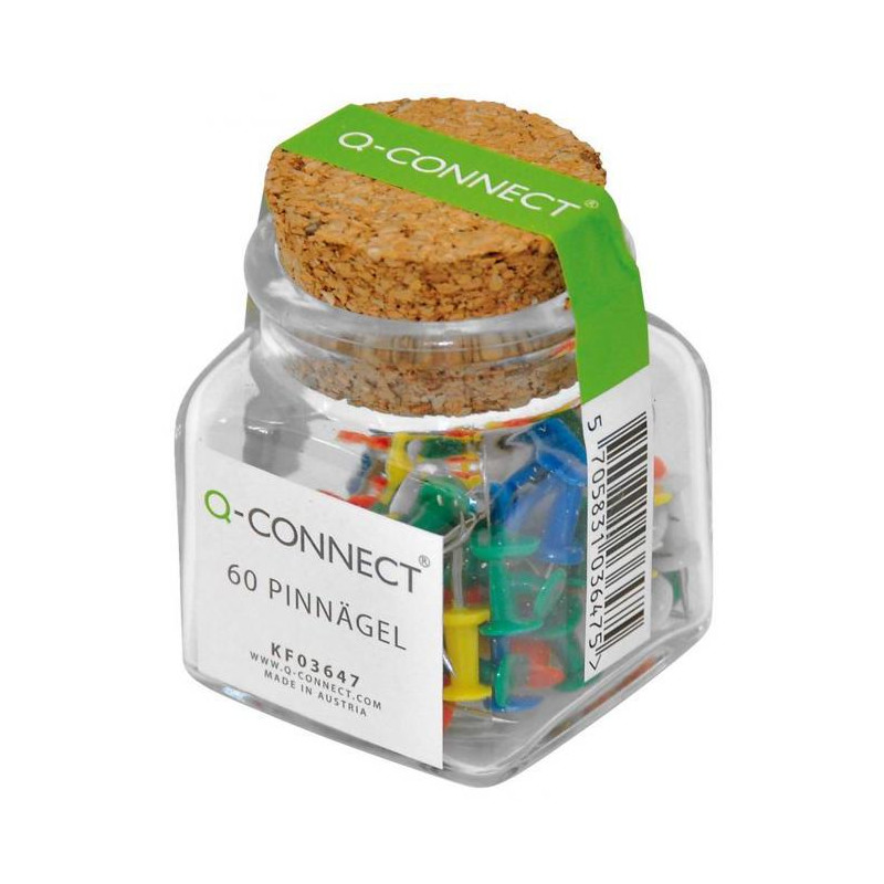 Napichovacie špendlíky Q-CONNECT mix farieb 60ks
