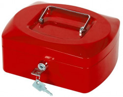 Pokladnička Q-CONNECT 205x85x160mm červená