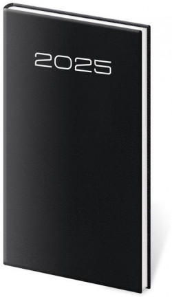 Diár Old Karachi týždenný vreckový čierny 2025