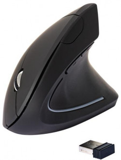 Bezdrôtová ergononická myš Q-CONNECT čierna