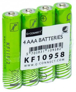 Batéria Q-CONNECT AAA mikrotužkové 4ks Nordic Swan