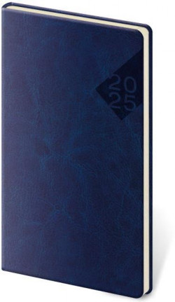 Diár Nebrasca týždenný vreckový modrý 2025