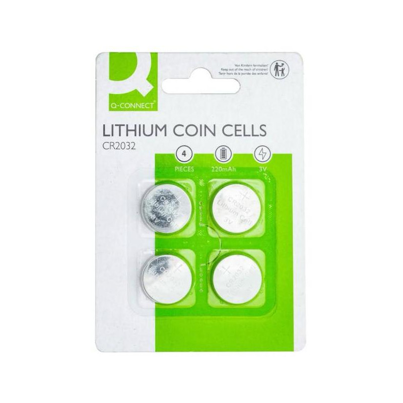 Batéria Q-CONNECT CR2032 gombíková 4ks
