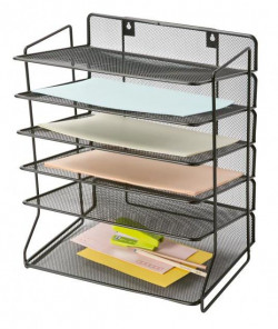 Drôtený stojan Q-CONNECT so 6 odkladačmi