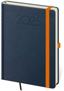 Diár New Praga týždenný A5 14,3x20,5cm modrý 2025