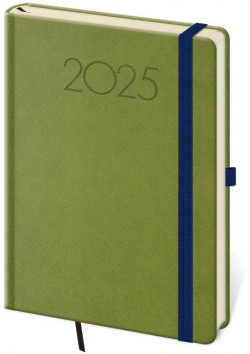 Diár New Praga týždenný A5 14,3x20,5cm zelený 2025
