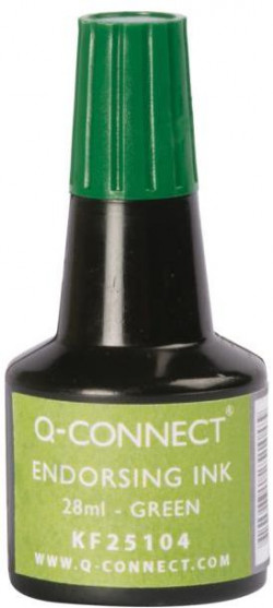 Pečiatková farba Q-CONNECT zelená 28ml