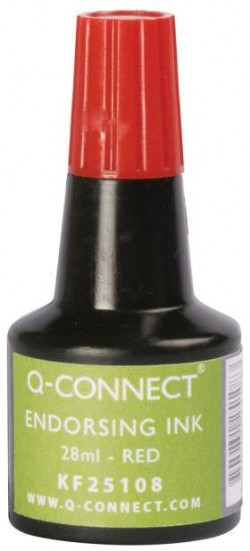Pečiatková farba Q-CONNECT červená 28ml
