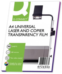 Fólia na spätnú projekciu Q-CONNECT A4, bal. 100 ks