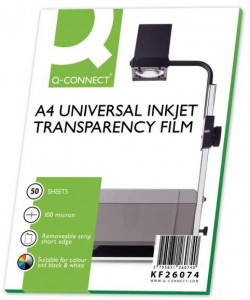 Fólia na spätnú projekciu Q-CONNECT A4, bal. 50 ks