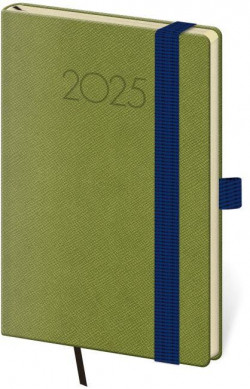 Diár New Praga týždenný vreckový 9x14cm zelený 2025