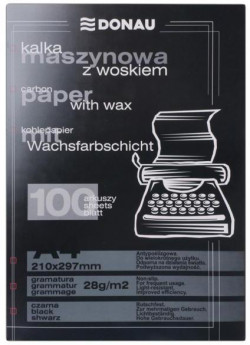 Uhľový papier čierny, 100 ks