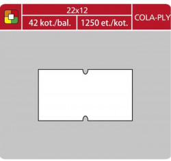 Etikety 22x12 pre 2212 cenovka biela