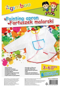 Detská maliarska zástera Gimboo transparentná