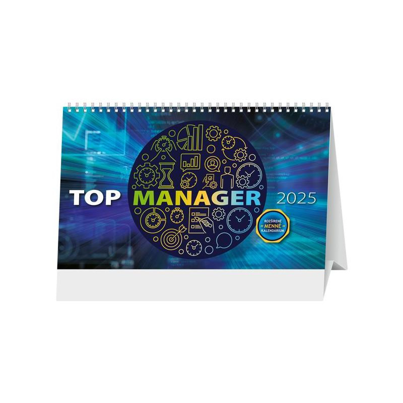Stolový kalendár stĺpcový TOP Manager 29,7 x 18 cm 2025