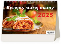 Stolový kalendár riadkový - Recepty starej mamy 2025
