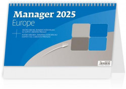 Stolový kalendár stĺpcový - Manager Europe 2025
