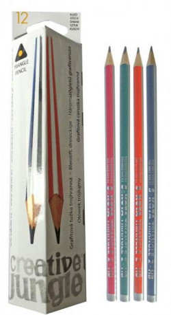 Ceruzka grafitová Sakota trojhranná bez gumy HB 12ks