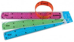 Pravítko 30 cm ohybné mix farieb modrá, oranžové, zelené, ružové