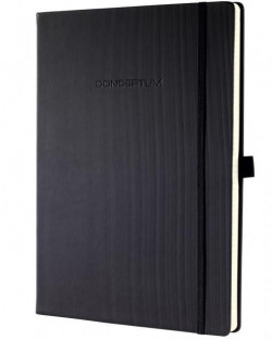 Zápisník CONCEPTUM A4+, linajkový čierny