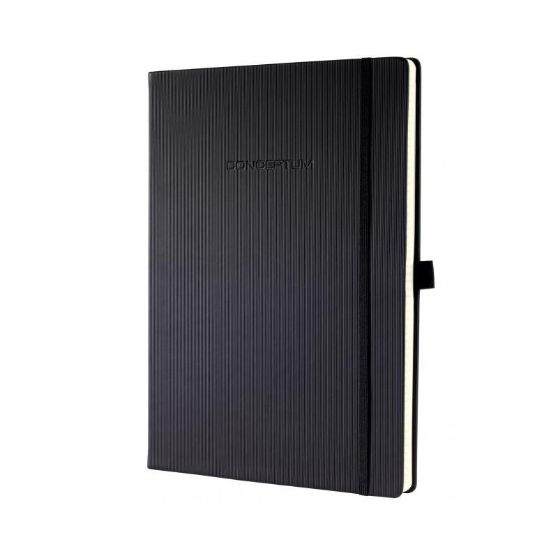 Zápisník CONCEPTUM A4+, linajkový čierny