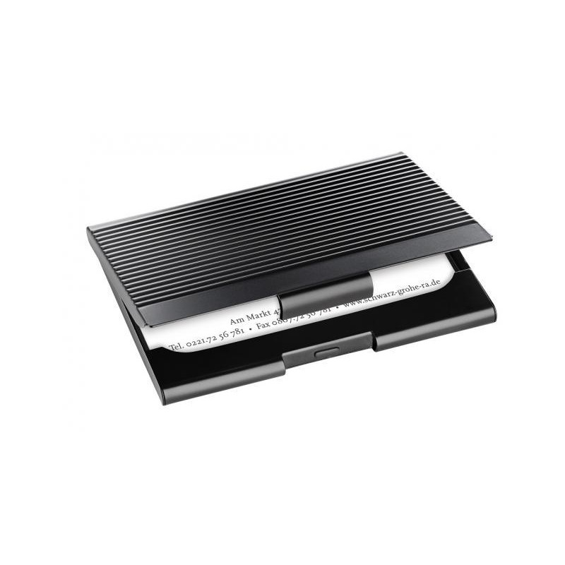 Kovové puzdro na vizitky SIGEL matná čierna