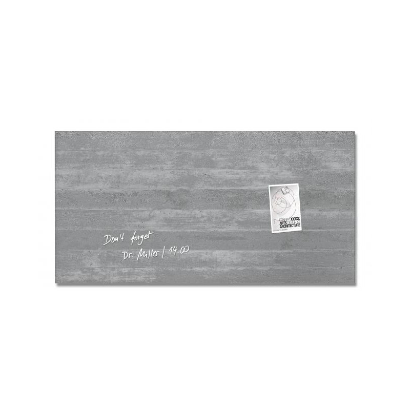 Sklenená tabuľa artverum 91x46cm podhľadový betón