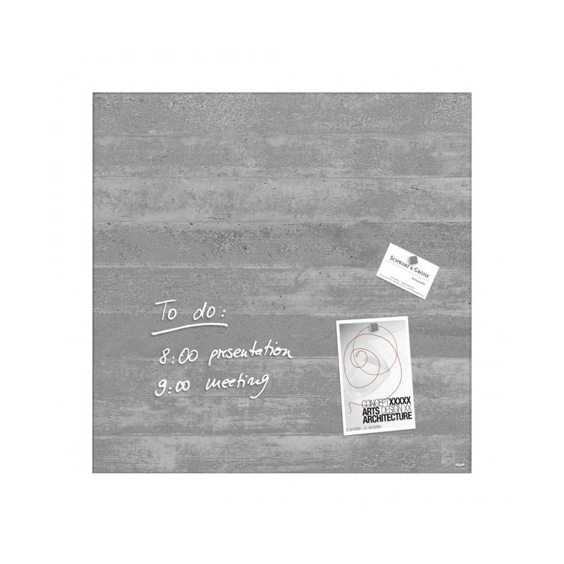 Sklenená tabuľa artverum 48x48cm podhľadový betón