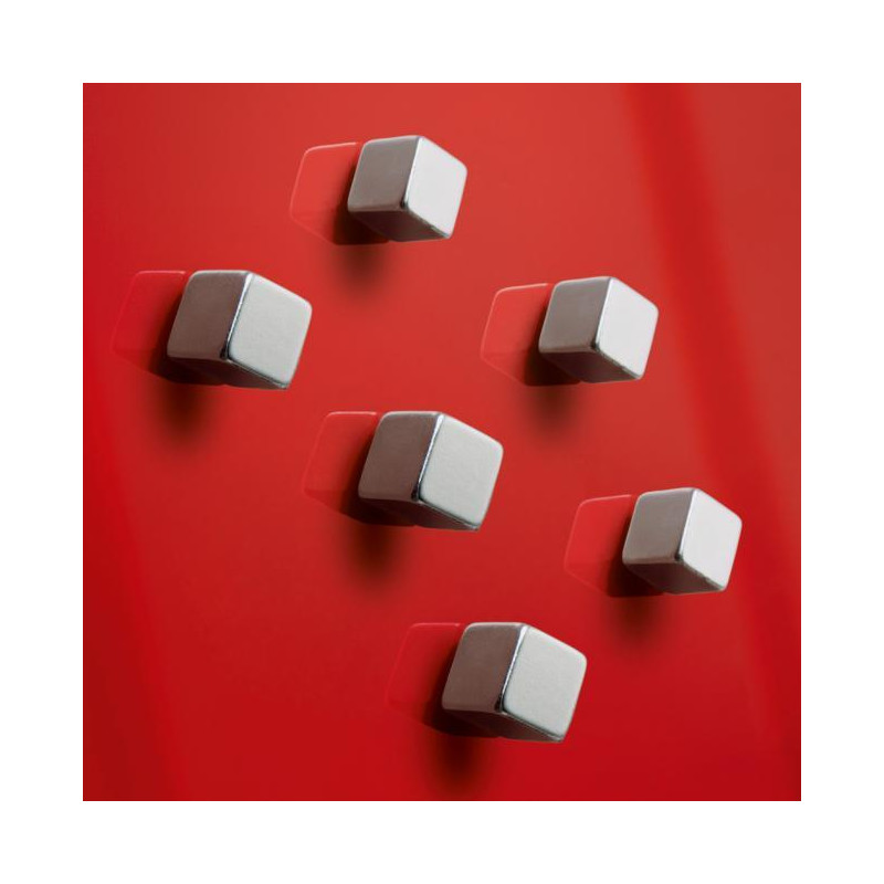 Magnety Sigel na sklenené tabule , dizajn kocka 6ks