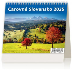 Stolový kalendár riadkový - MiniMax Čarovné Slovensko 2025
